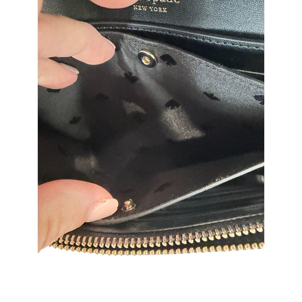 NWOT Kate Spade Kerri Crossbody Bag Black Leather Minimalist Designer - Picture 5 of 14